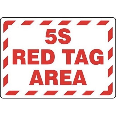 Accuform RED TAG AREA SIGN 5S RED TAG AREA MRTG560VA MRTG560VA